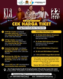 Konser Kla Project NK Cafe bersama Jatimtimes.com